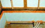 ユニットバス取付部の防蟻と断熱